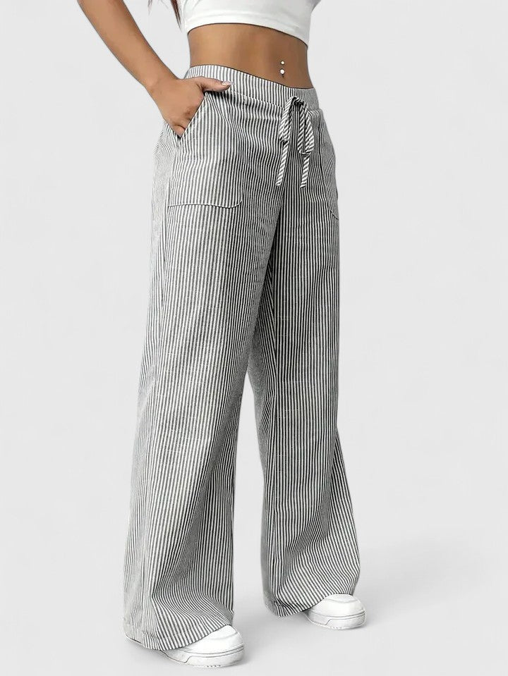 Dominique - Pantalon Large Élégant