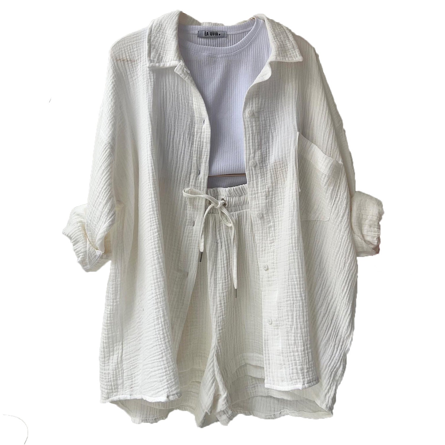 LÉONIE ENSEMBLE DÉTENTE EN COTON DOUX