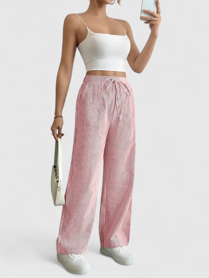 Dominique - Pantalon Large Élégant