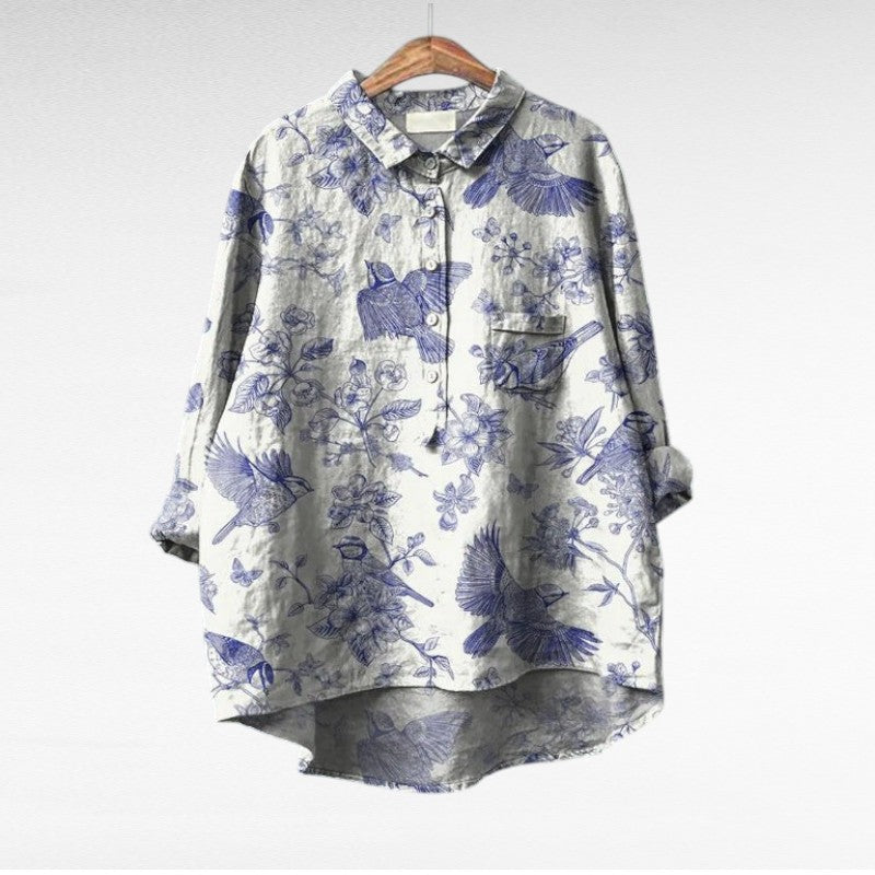 Laluna - Élégante Blouse Fleurie