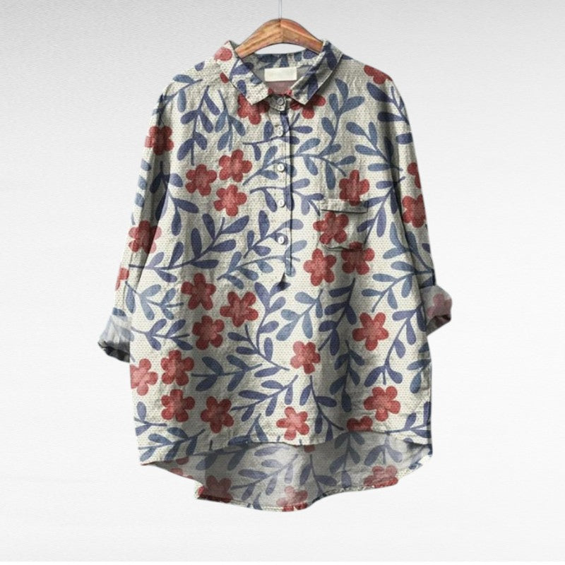 Laluna - Élégante Blouse Fleurie