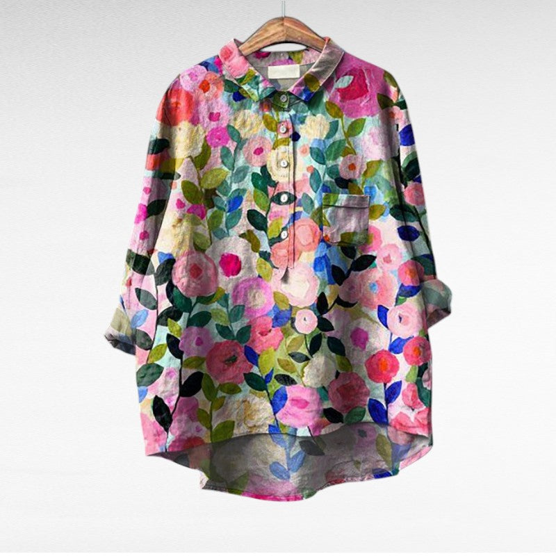 Laluna - Élégante Blouse Fleurie