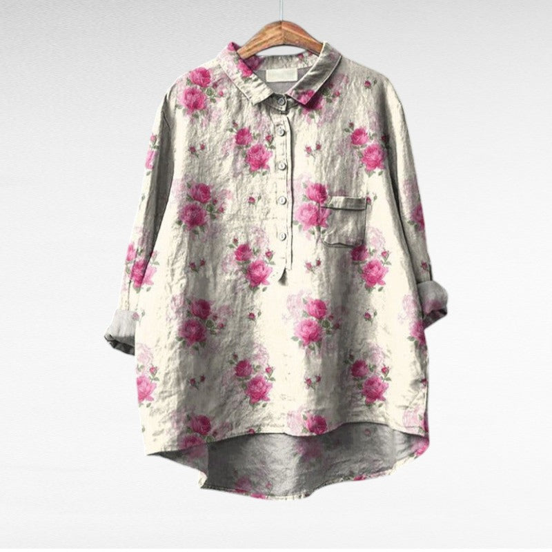 Laluna - Élégante Blouse Fleurie