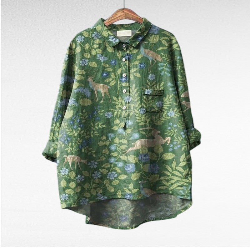 Laluna - Élégante Blouse Fleurie