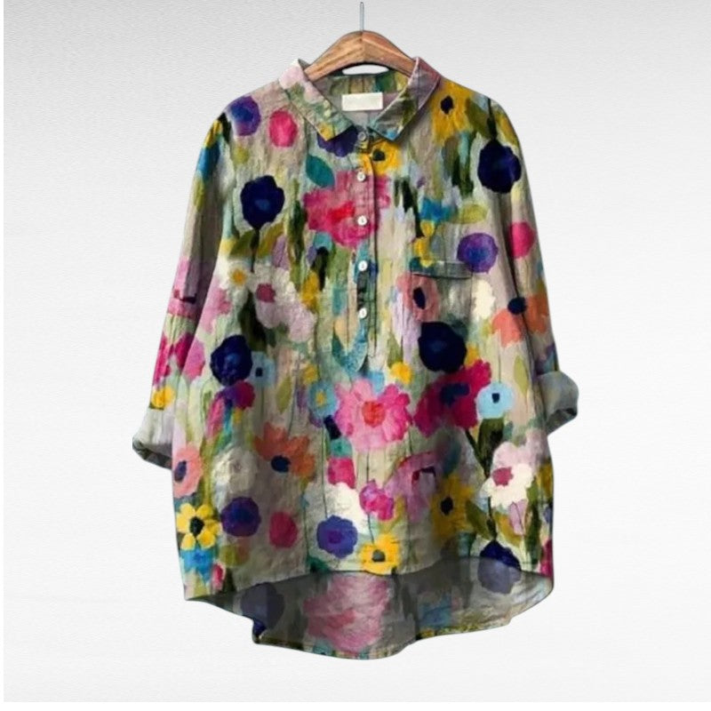 Laluna - Élégante Blouse Fleurie