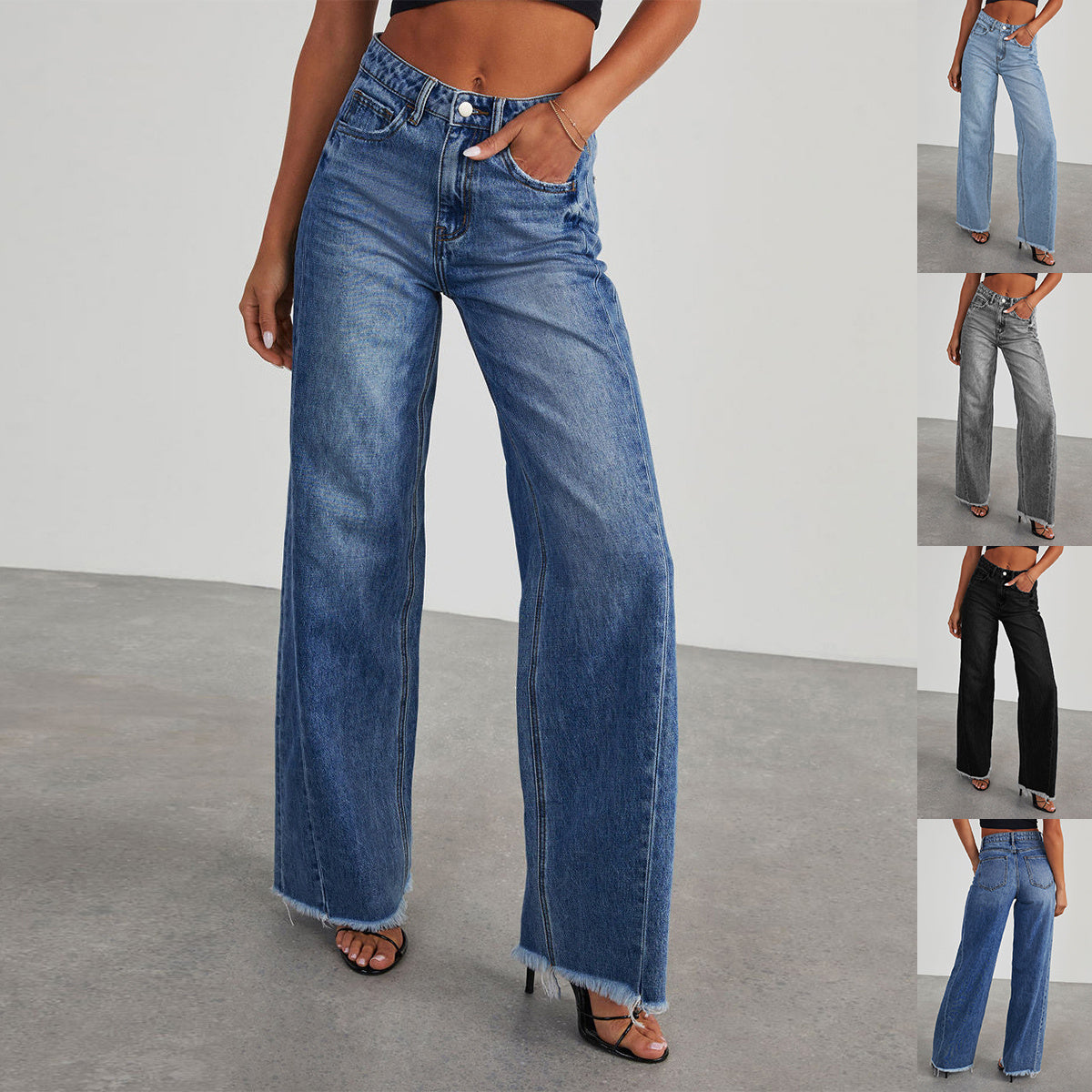 INES JEAN TAILLE HAUTE ÉVASÉ