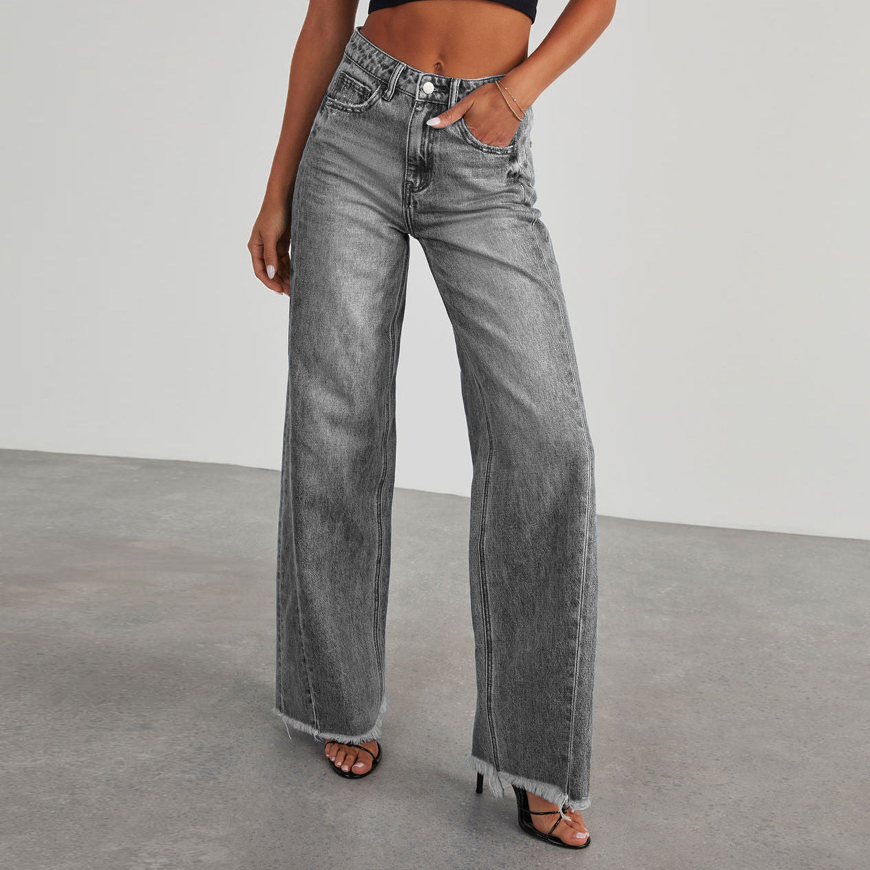 INES JEAN TAILLE HAUTE ÉVASÉ
