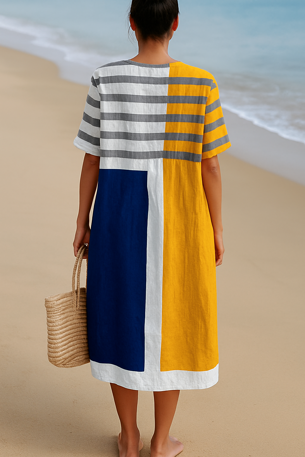 Nadège | Robe à blocs de couleur