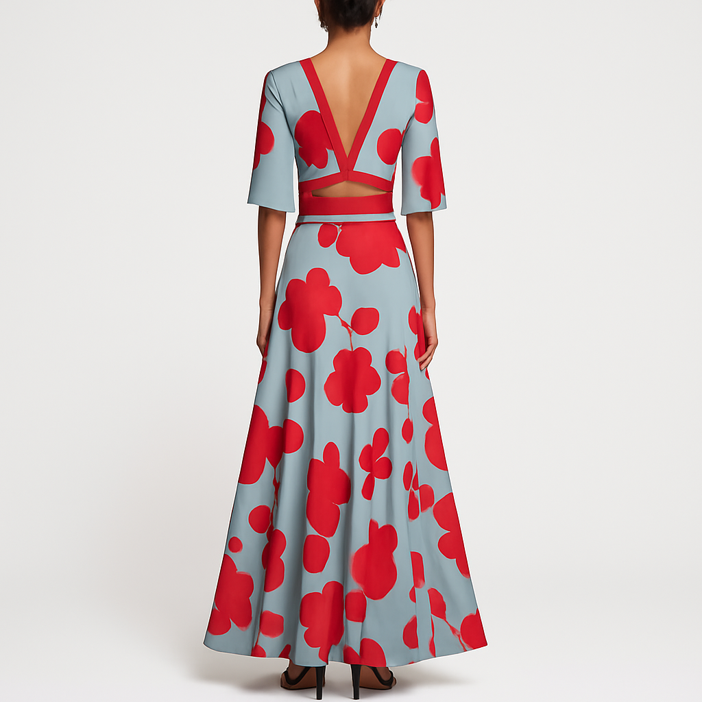 Camellia | Robe Fleurie Élégante