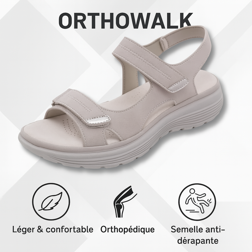 OrthoWalk™ | Sandales Orthopédiques Antidouleur
