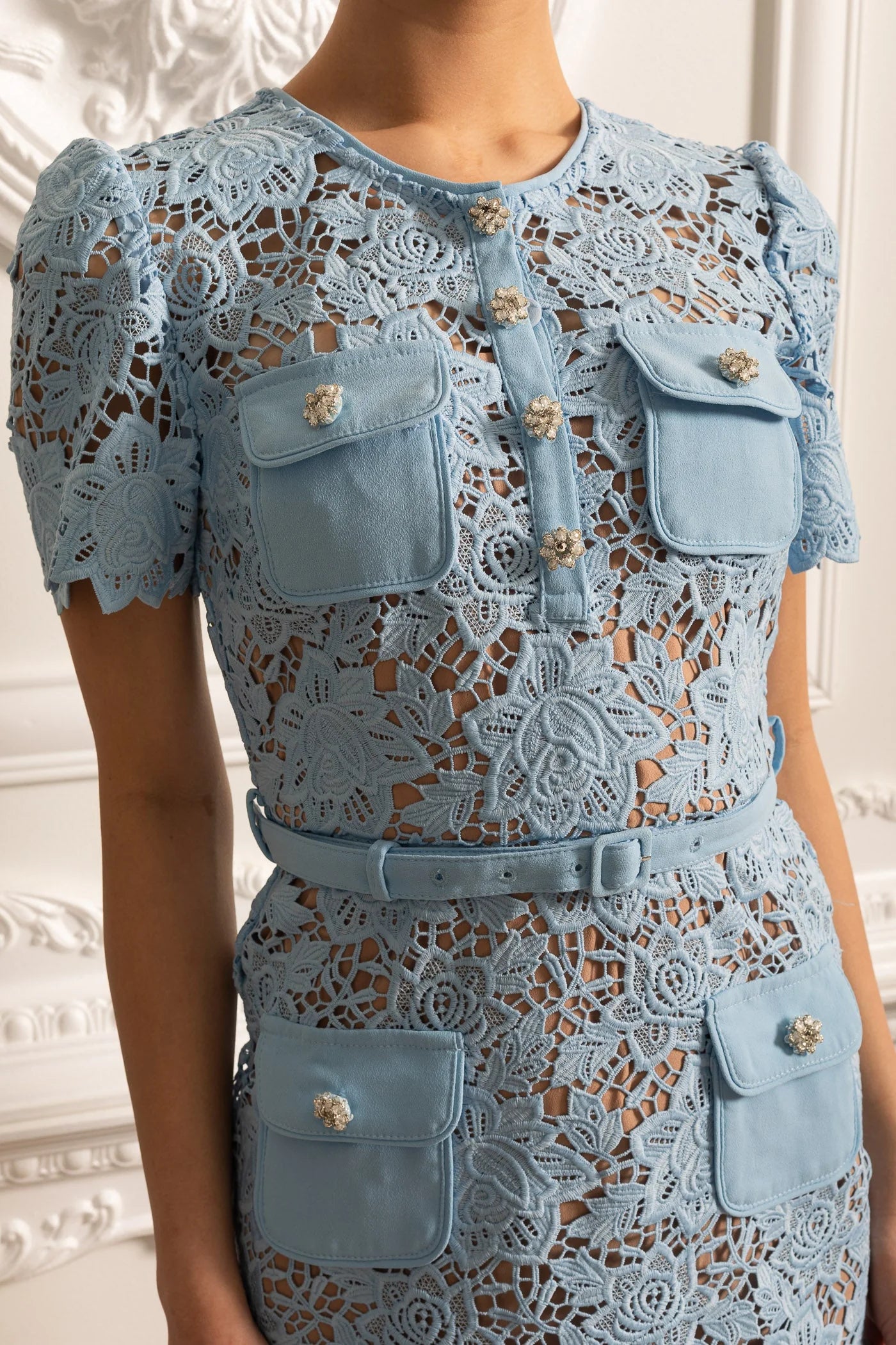 FLORINE ROBE FLORALE BRODÉE