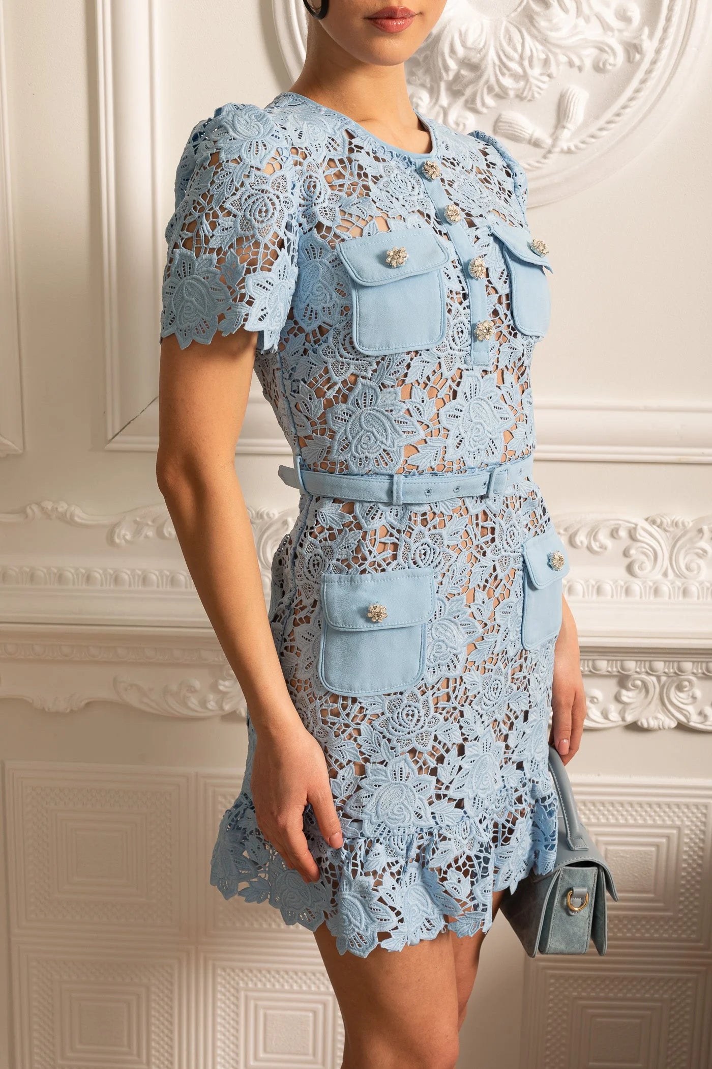 FLORINE ROBE FLORALE BRODÉE