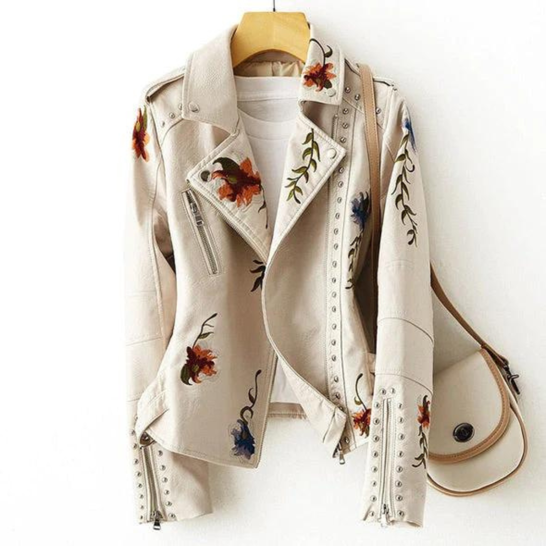 Livia - Veste Fleurie Rétro Chic