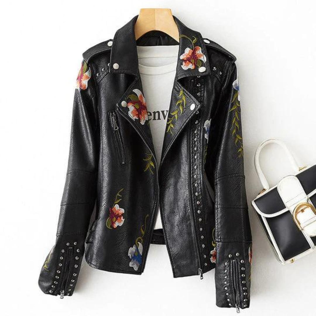 Livia - Veste Fleurie Rétro Chic