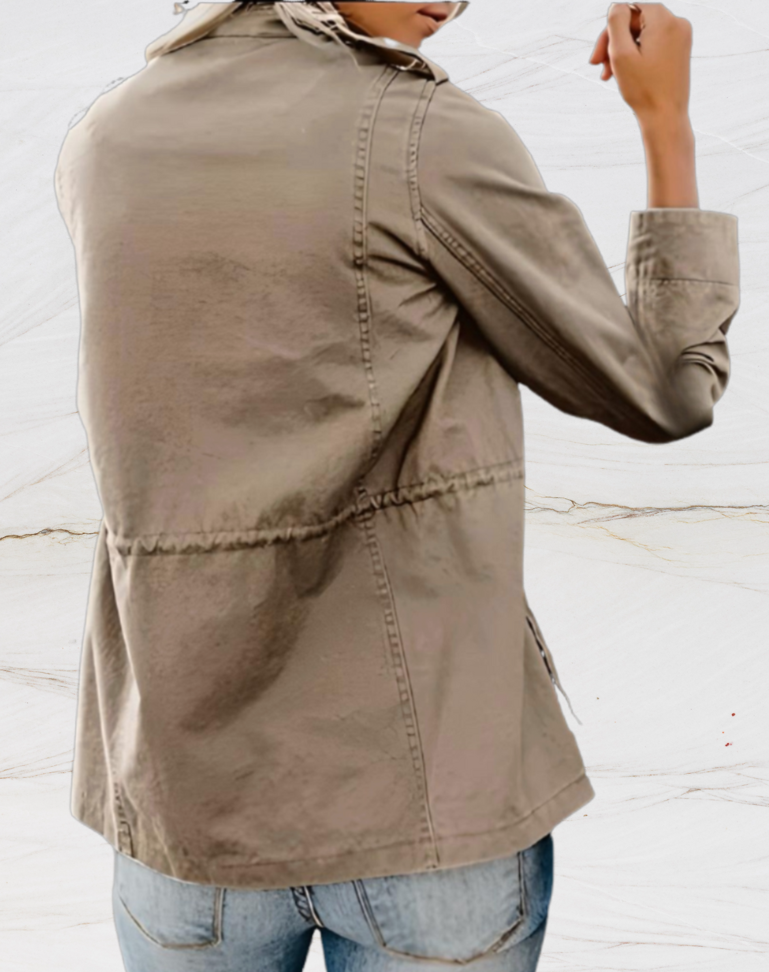 Thilde - Veste Utility Décontractée Élégante