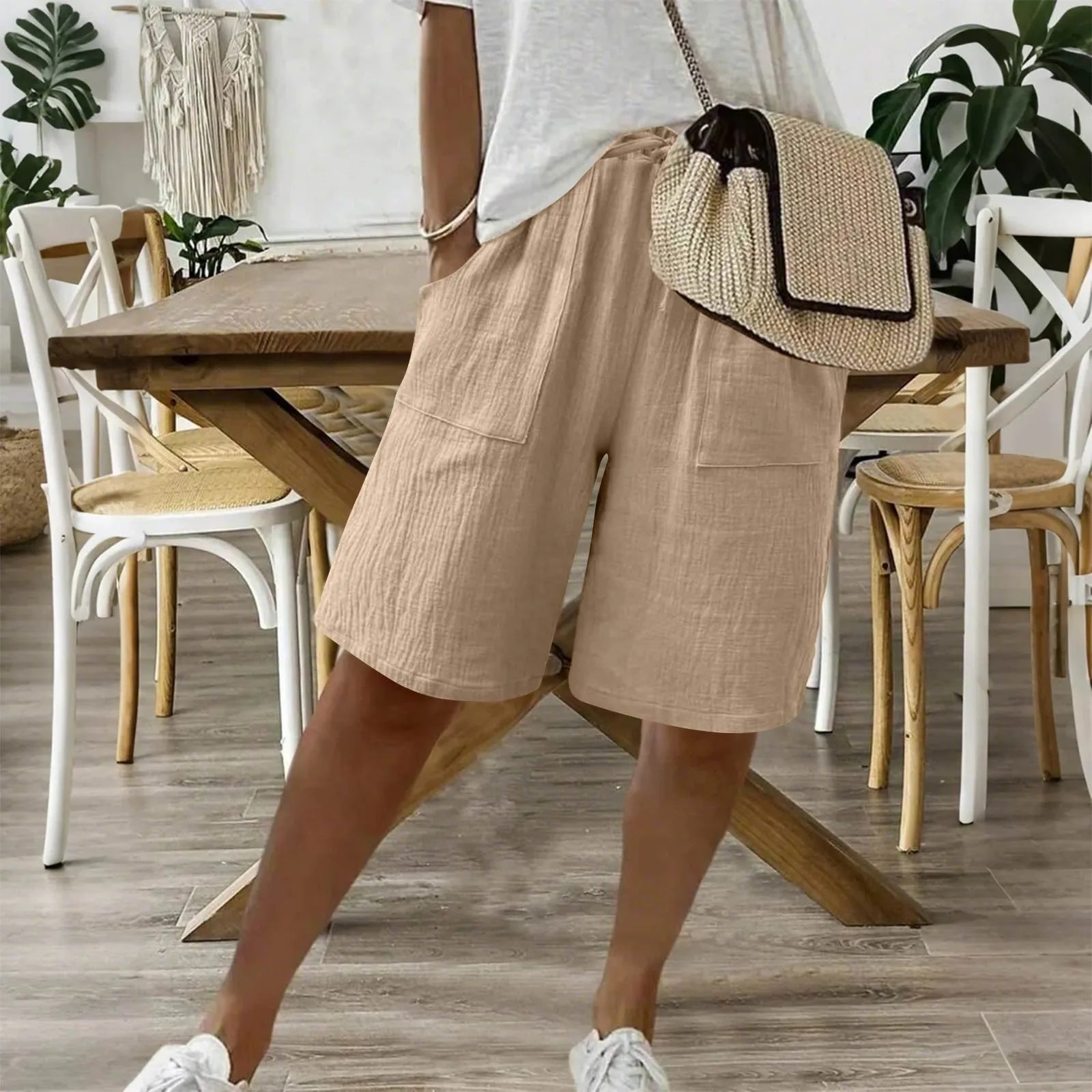 Sienna - Shorts en Coton Lin