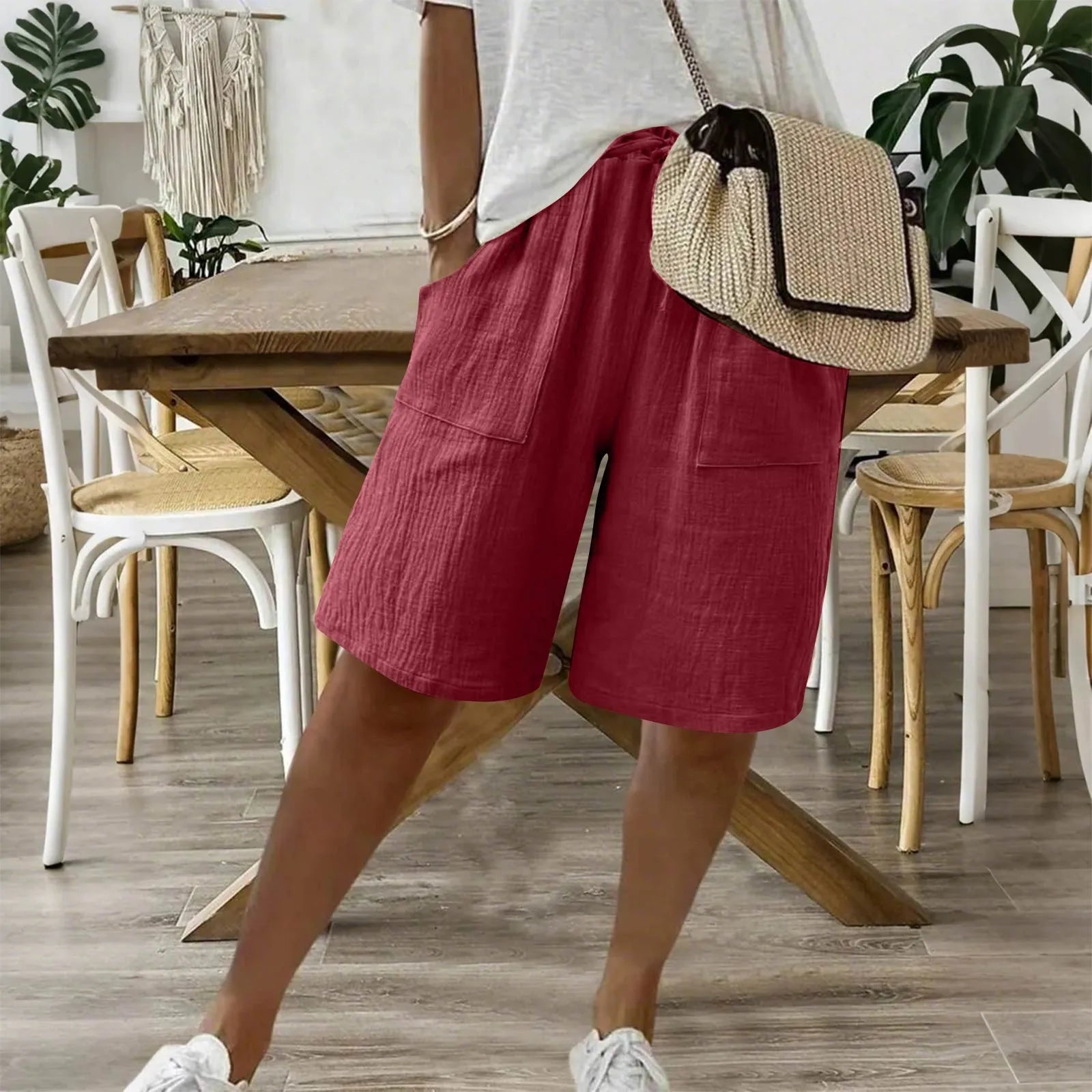 Sienna - Shorts en Coton Lin