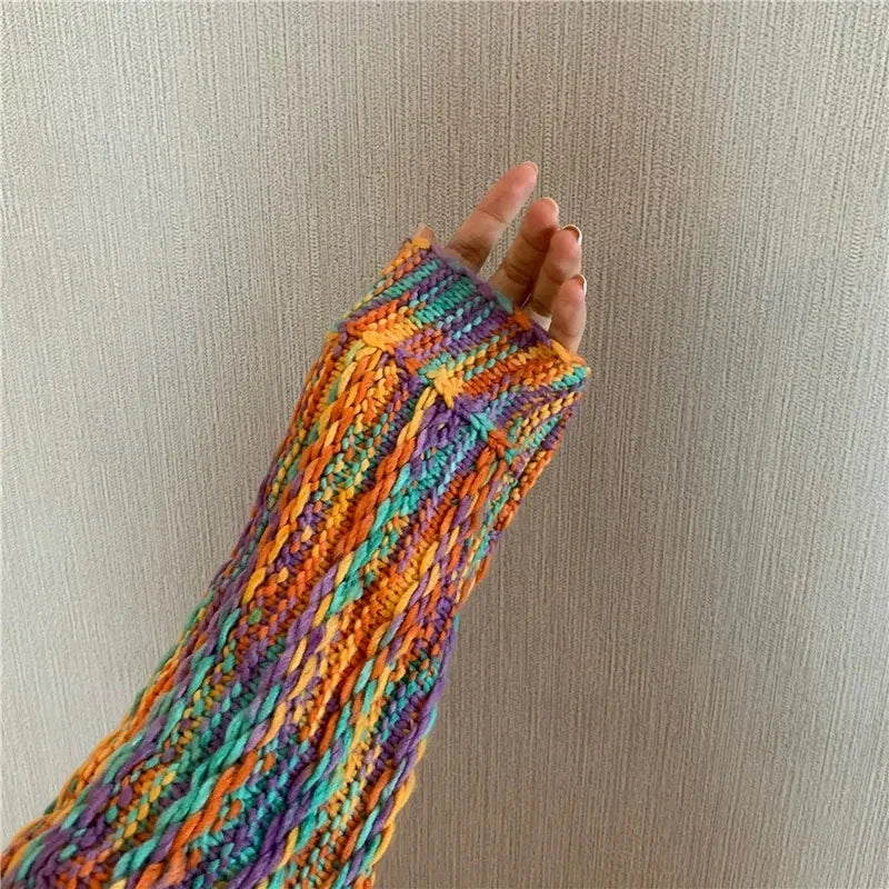 Apolline | Gilet multicolore torsadé