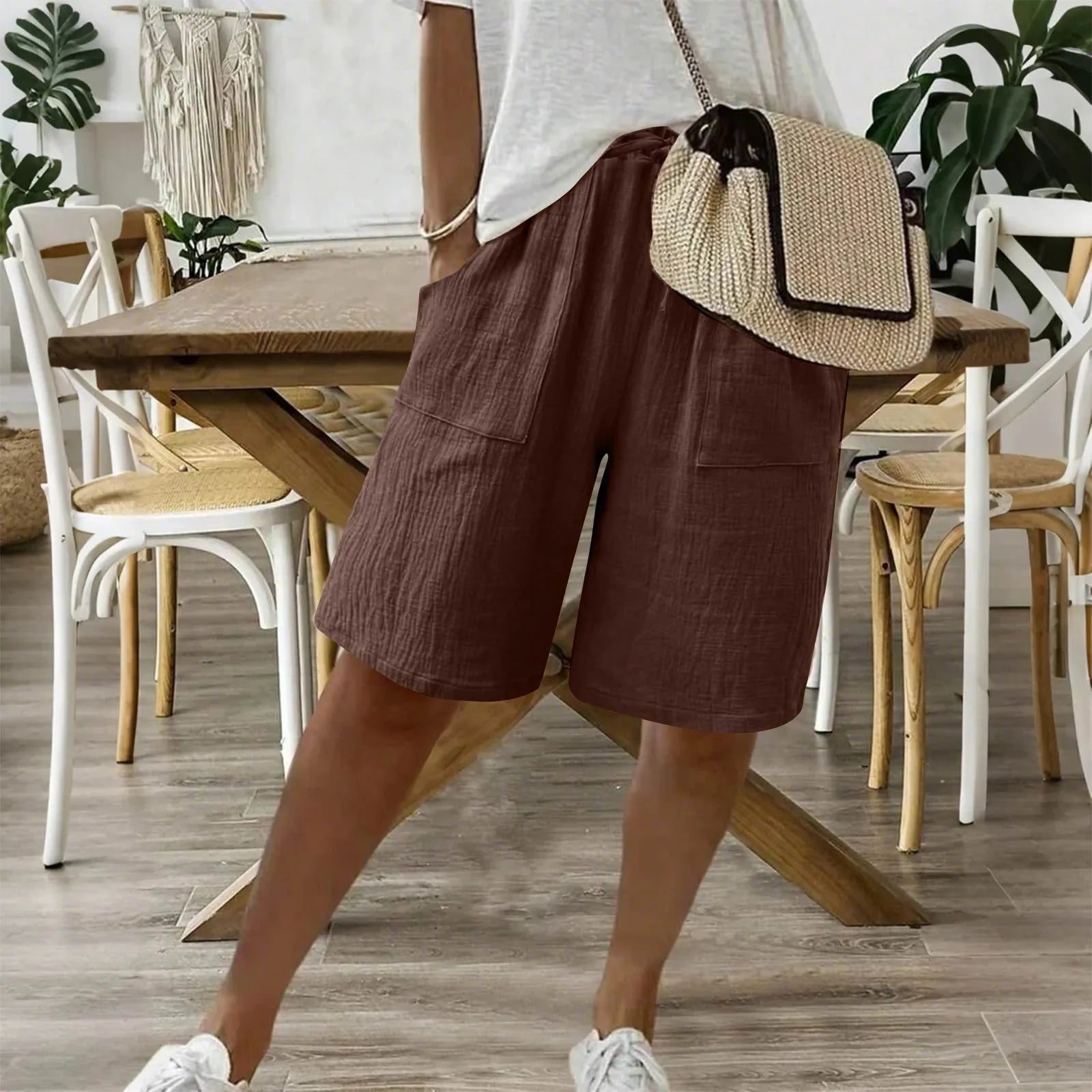 Sienna - Shorts en Coton Lin