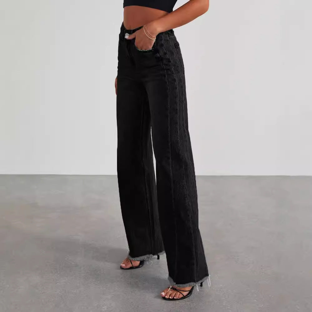 INES JEAN TAILLE HAUTE ÉVASÉ