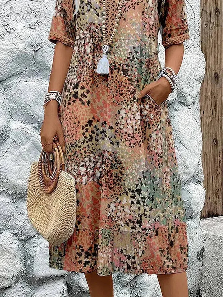 Isabeau | Robe Midi Imprimée