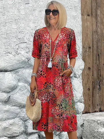 Isabeau | Robe Midi Imprimée