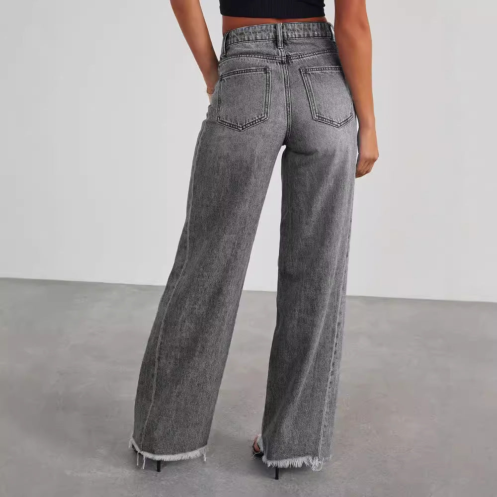INES JEAN TAILLE HAUTE ÉVASÉ