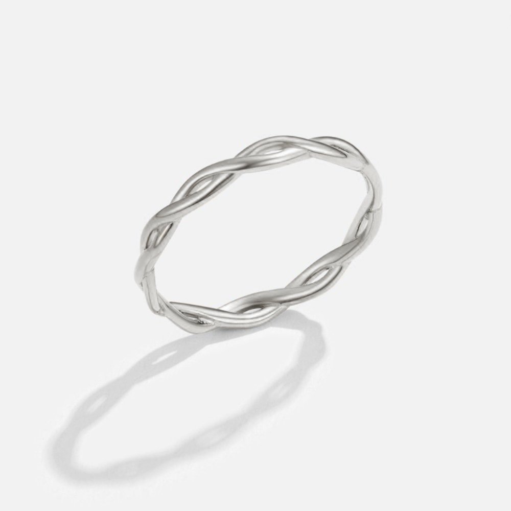 Bague tournante Infinity en argent 18K