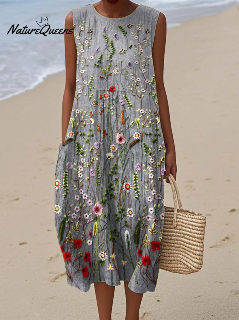 Capucine | Robe Champêtre Brodée