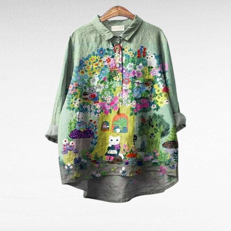 Laluna - Élégante Blouse Vintage