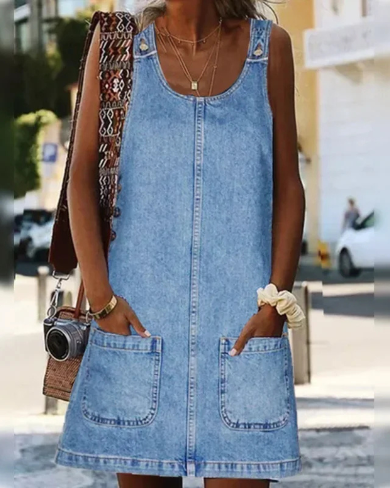 Aveline | Robe d’été en denim à coupe flatteuse