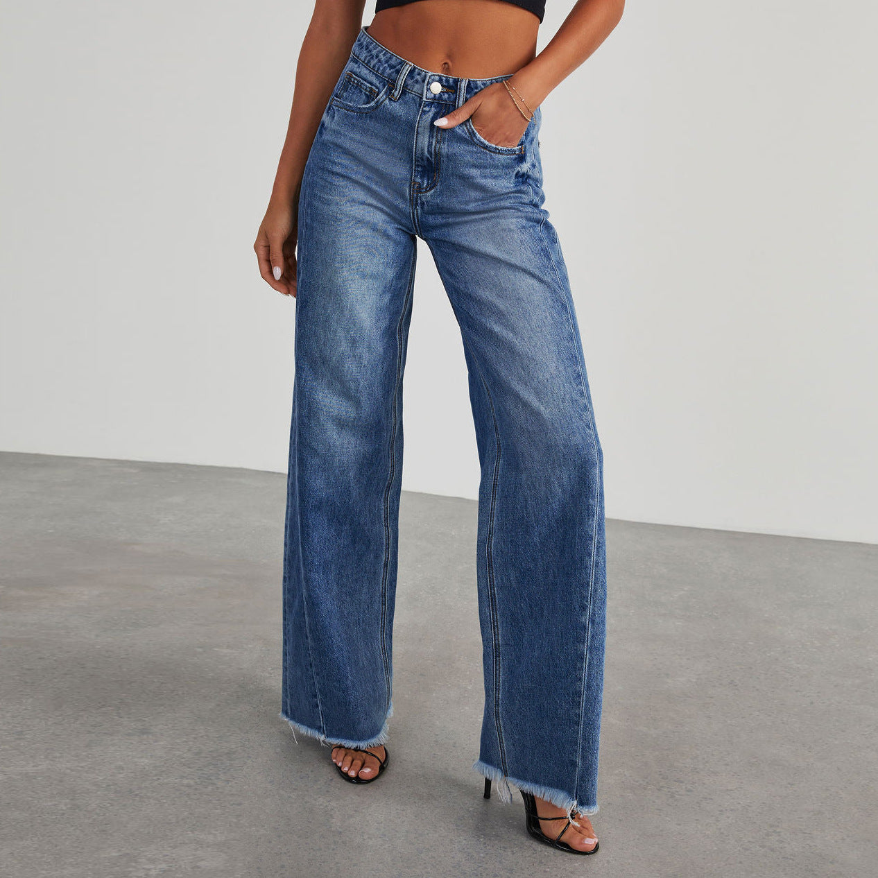 INES JEAN TAILLE HAUTE ÉVASÉ