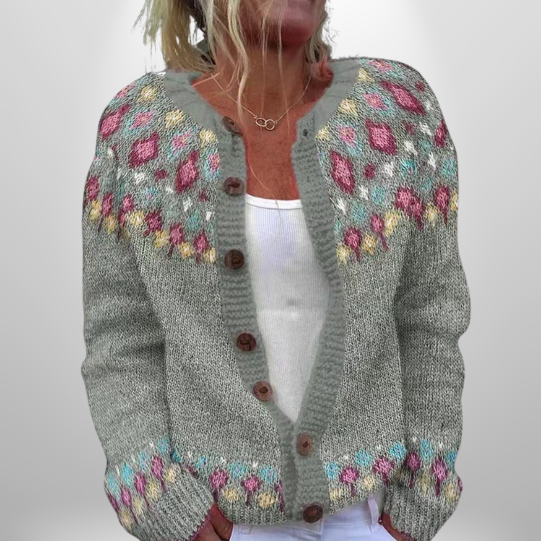 Juliette™ - Gilet jacquard élégant