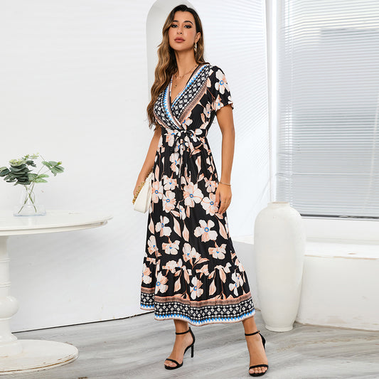 Soraya | Robe Fleurie Élégante