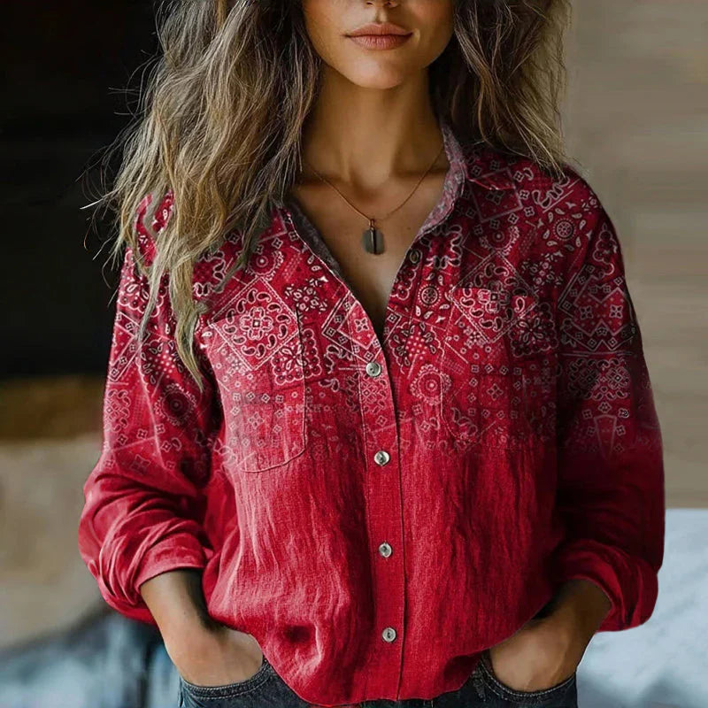 Clémence | Blouse motifs bandana