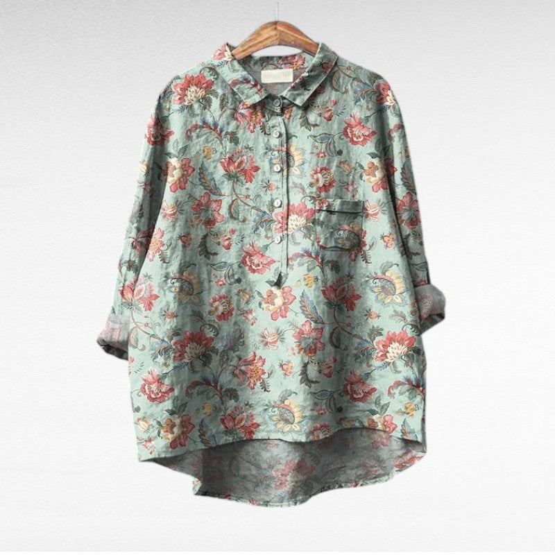 Laluna - Élégante Blouse Fleurie