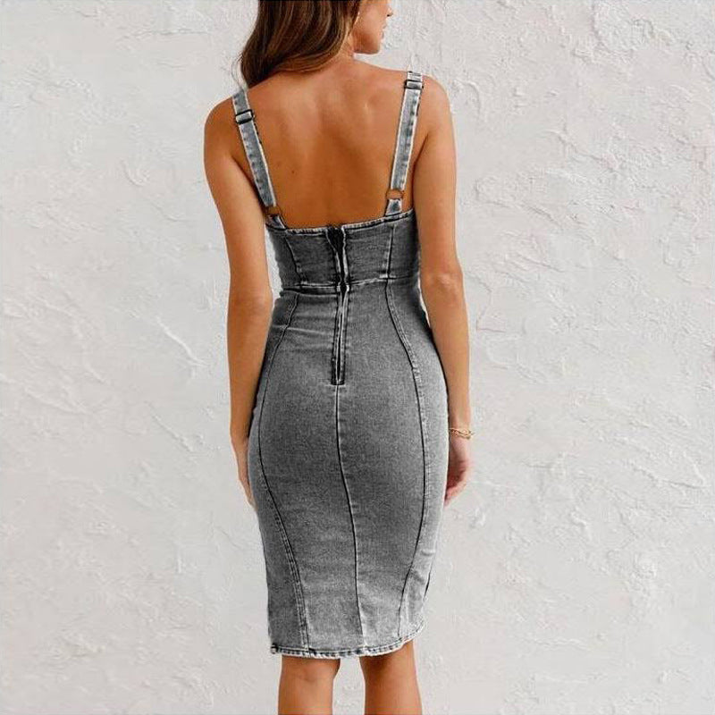 DANY ROBE EN JEAN SLIM