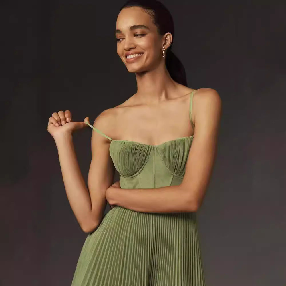 LYS ROBE PLISSÉE ÉLÉGANTE