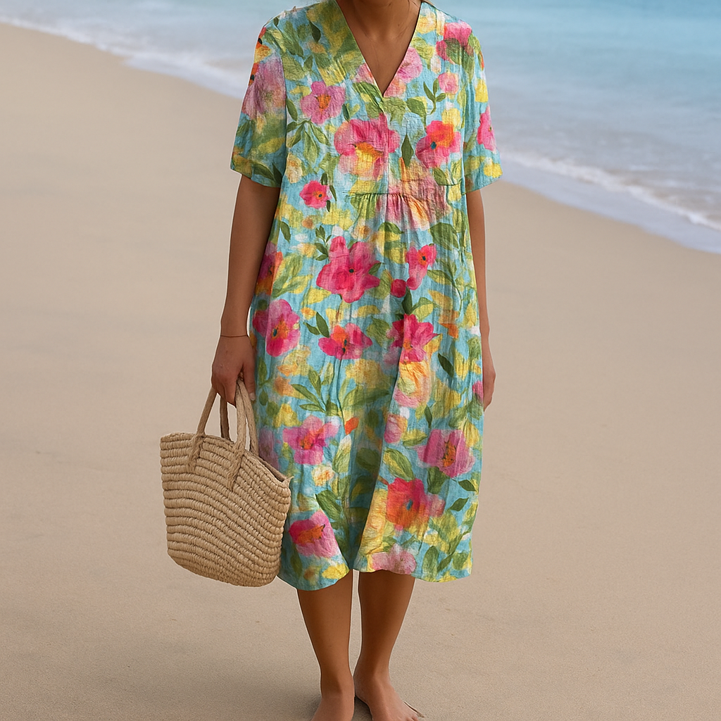 ISALIE | Robe aquarelle florale