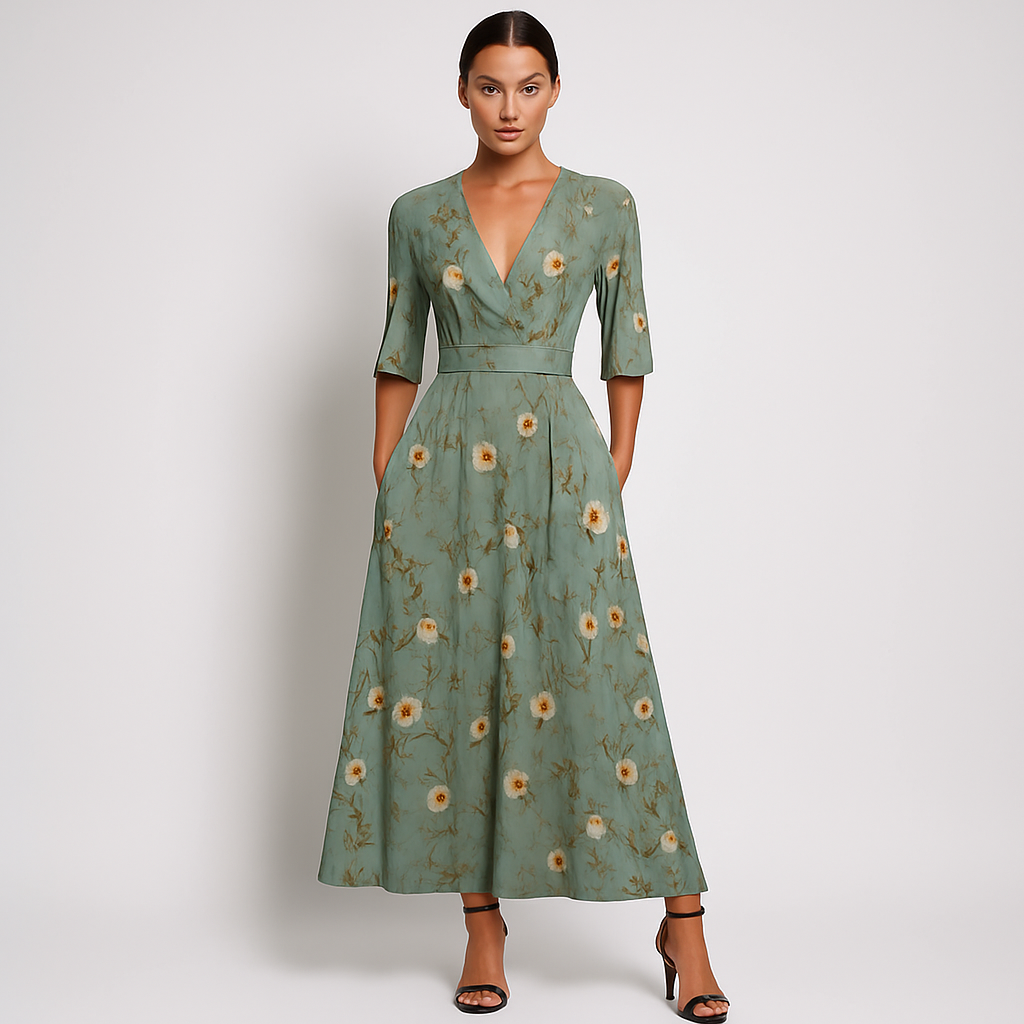 Almira | Robe Fleurie Élégante