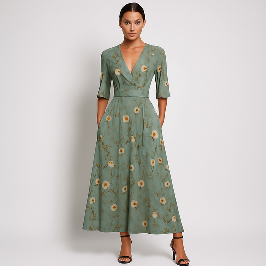 Almira | Robe Fleurie Élégante