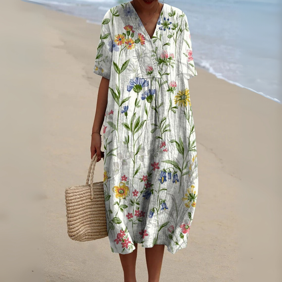 Éloane | Robe fleurie champêtre