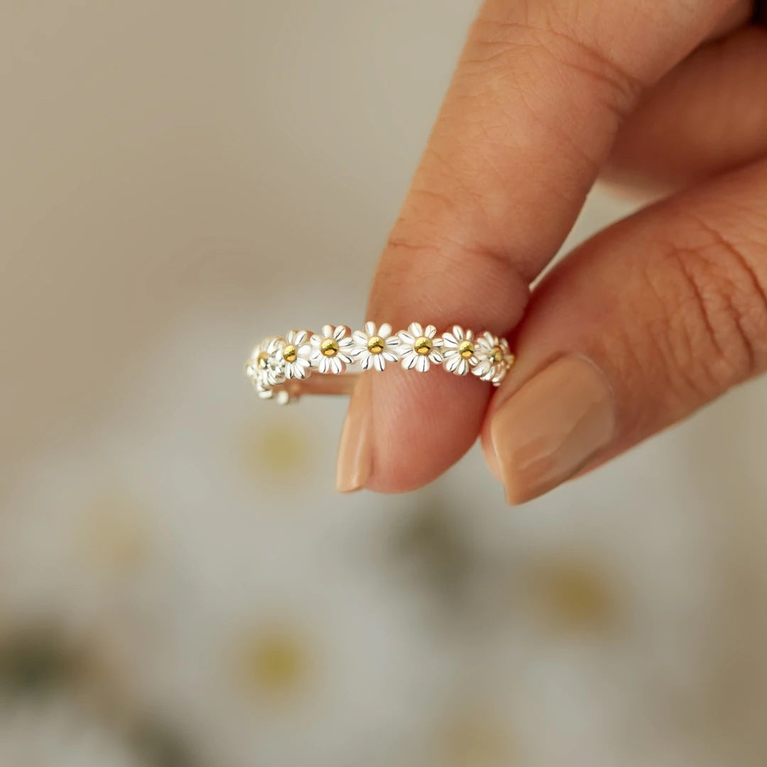 Jardin - Bague de fleurs luxueuse