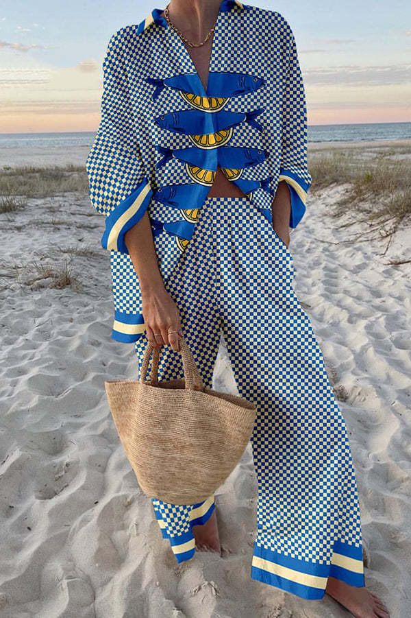 Trivela™ | Ensemble de lingerie avec imprimé sardines et citron