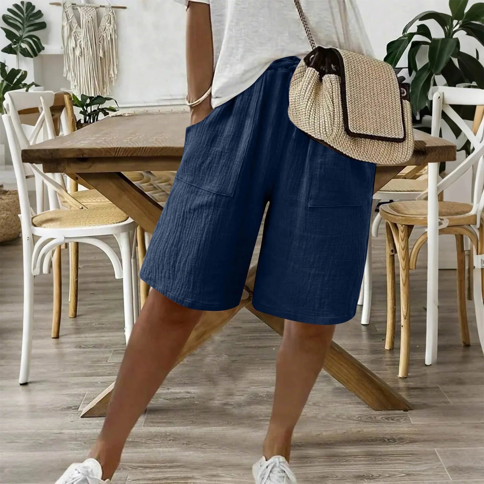 Sienna - Shorts en Coton Lin