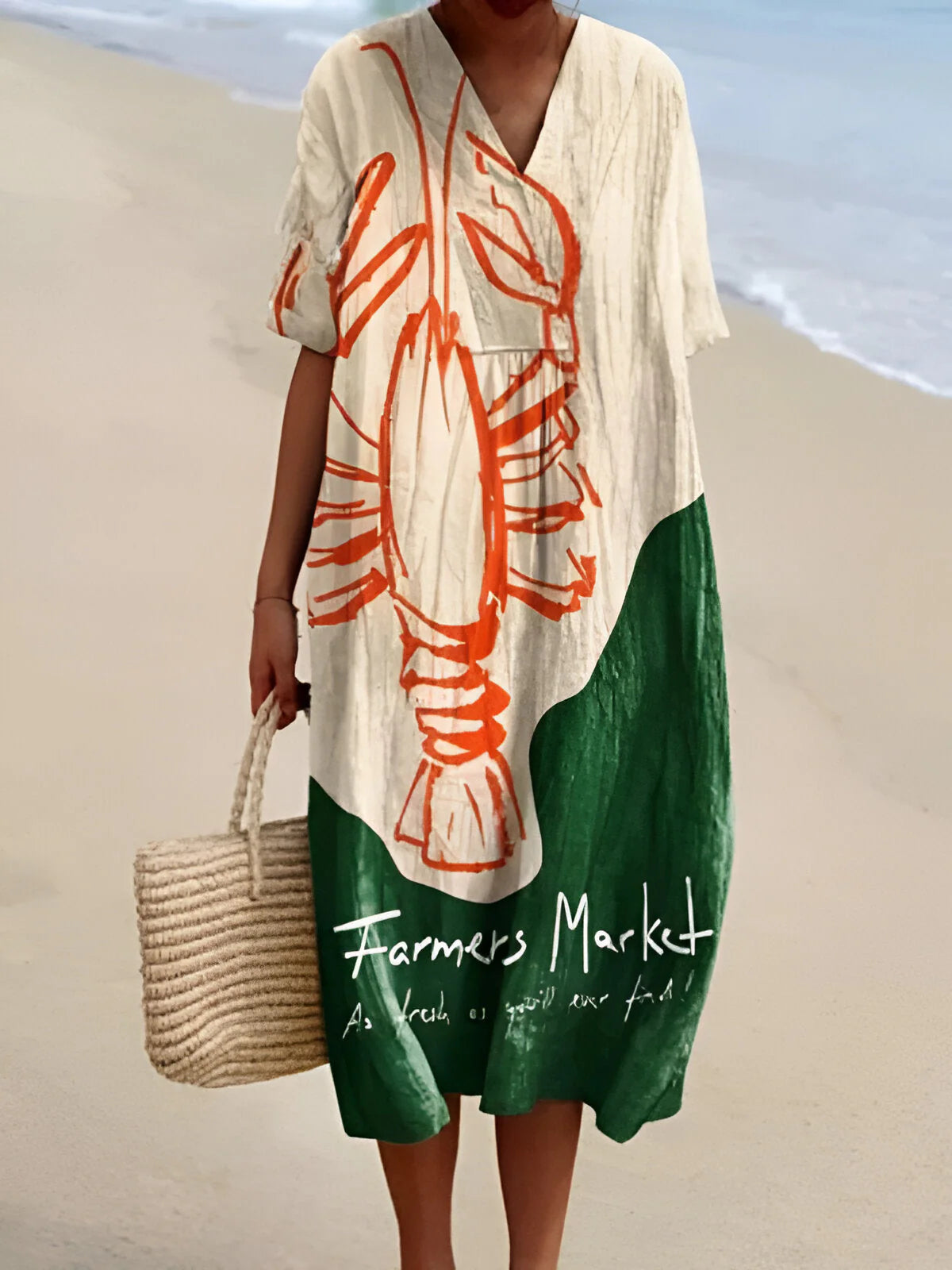 Colette | Robe Homard Graphique