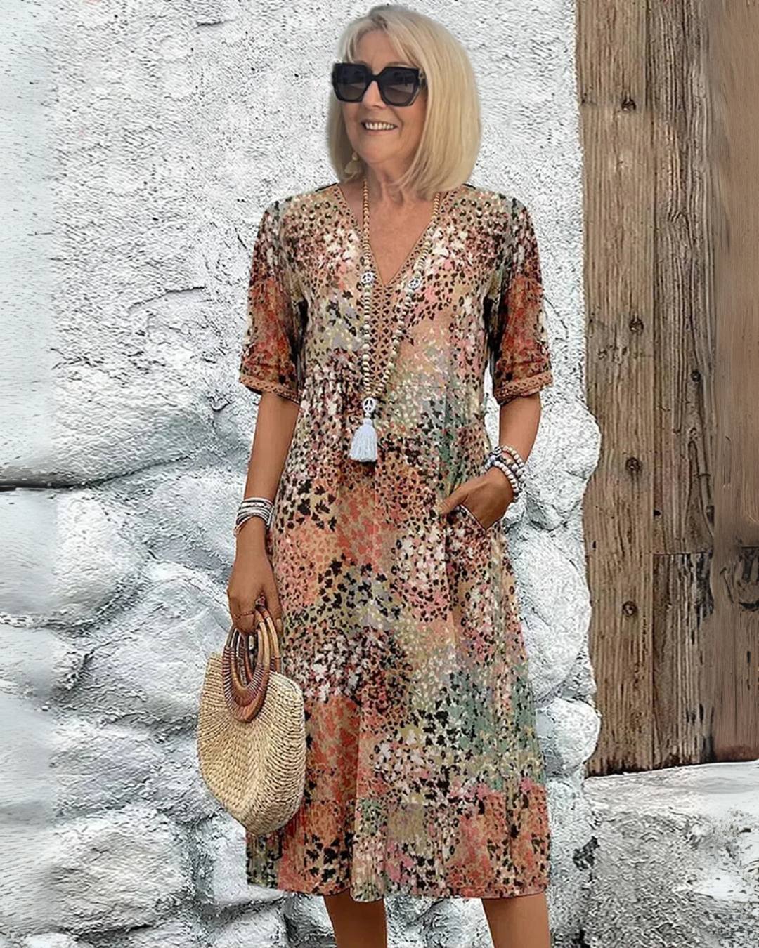 Isabeau | Robe Midi Imprimée