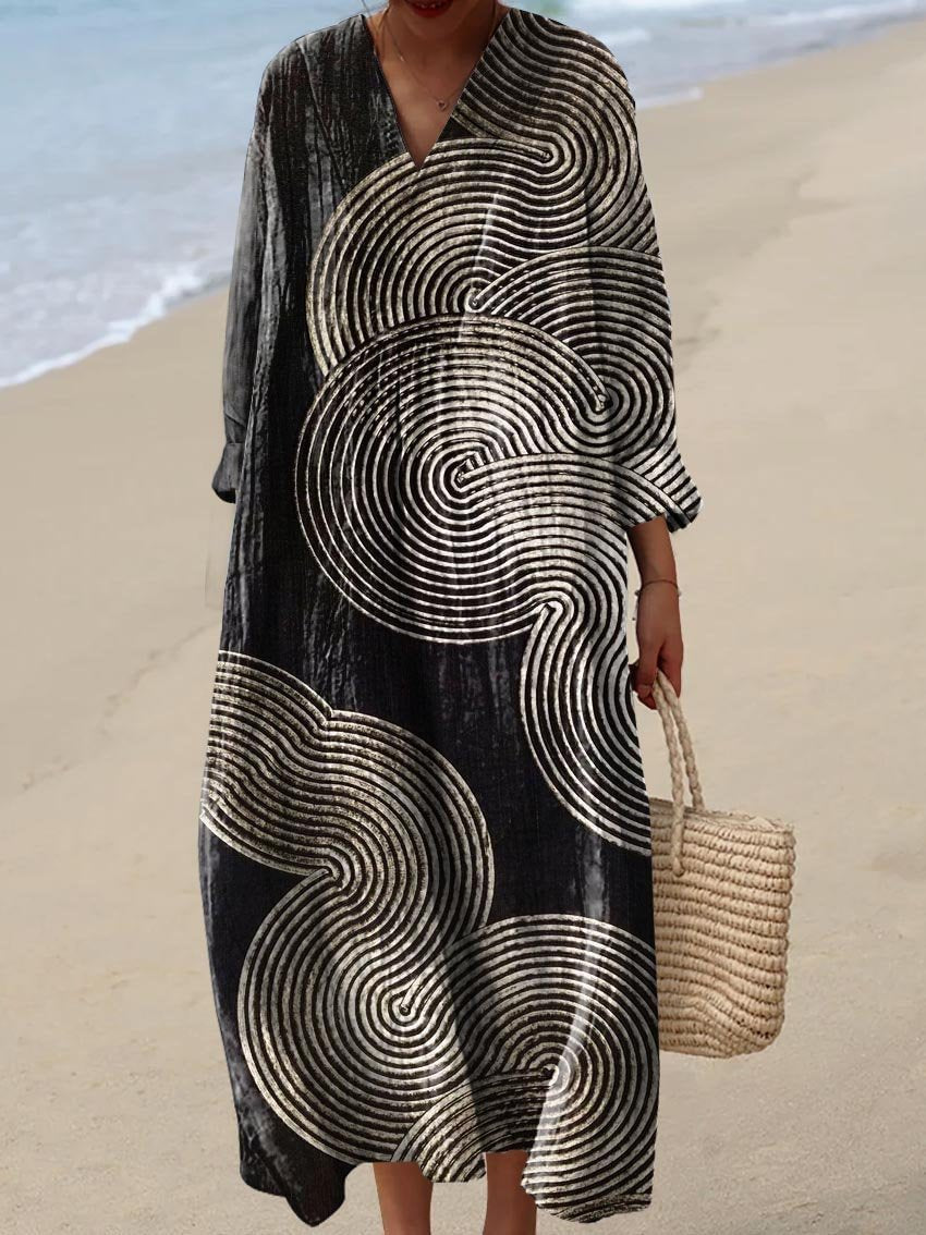 KAÏA | ROBE GRAPHIQUE ÉLÉGANTE