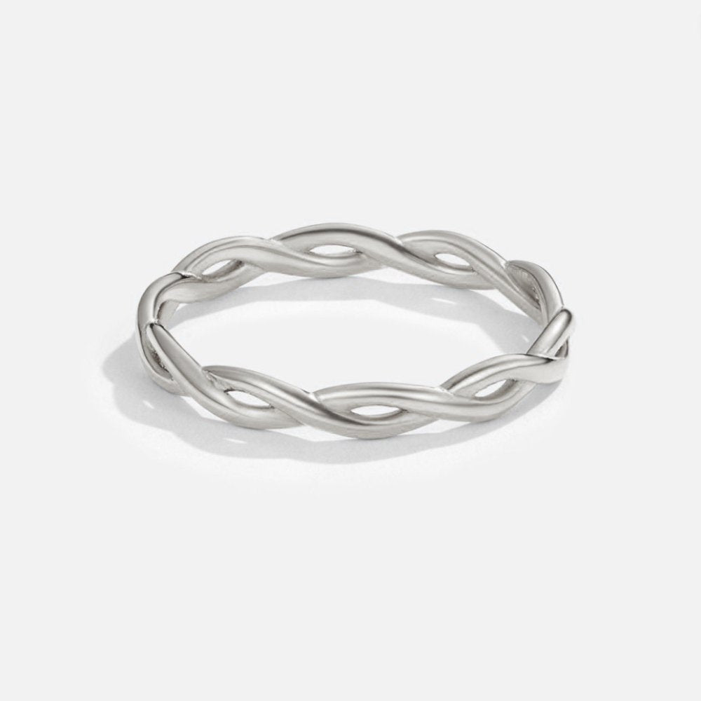 Bague tournante Infinity en argent 18K