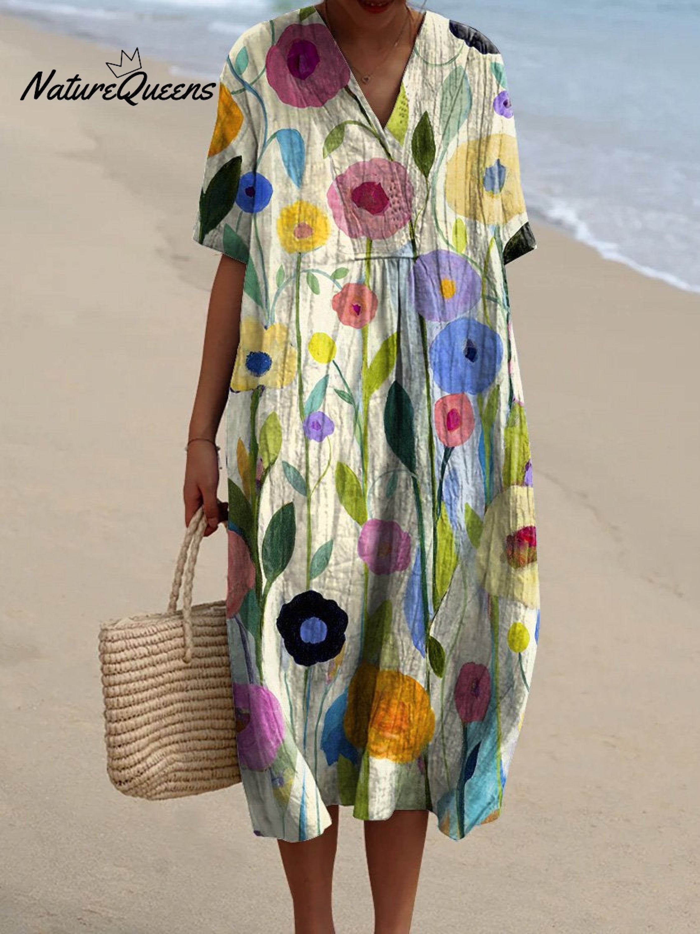 Aubane | Robe Fleurs Aquarelle